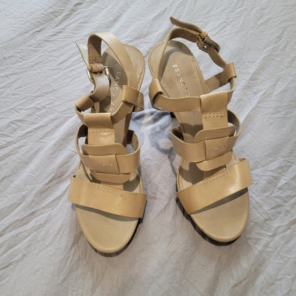 FRANCO SARTO MOPED tan Leather Sandal womens 7.5. - Picture 2 of 12